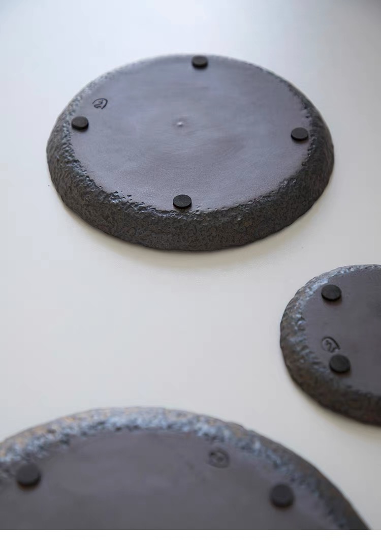 New Arrival: Rustic Bronze Metal Glaze Handcrafted Stoneware Platter Collection