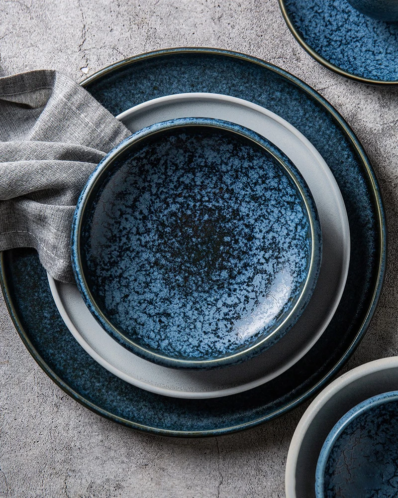 wholesale kiln-fired stoneware dinnerware set